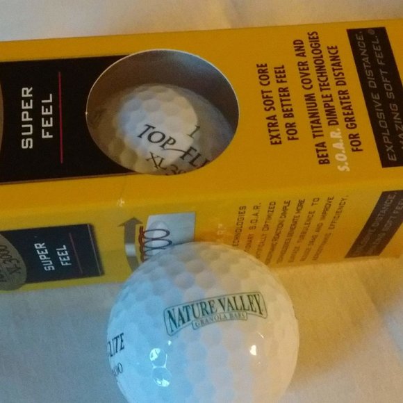 Nature Valley Granola Bars Logo Top-Flite XL3000 3 Pack Vintage Golf Balls - Picture 1 of 6